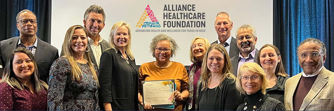 Alliance Healthcare Foundation Trust Award of Excellence in Philanthropy