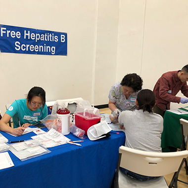 American Pacific Health Foundation at a Hepatitis Screening Event