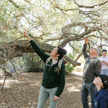 Mission Trails Regional Park Volunteer Aida Silva leads a nature walk through the park