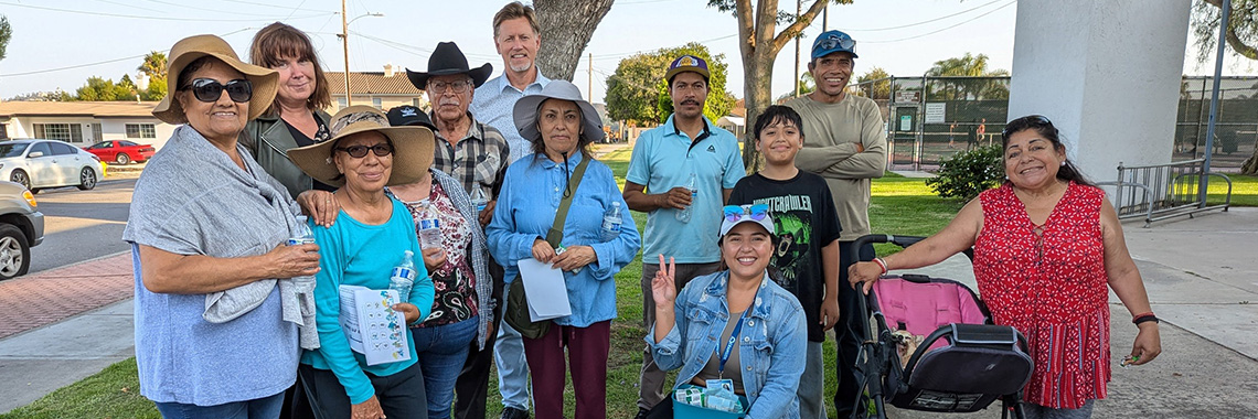 3x1 Oceanside Walk and Talk participants enjoy Landes Park