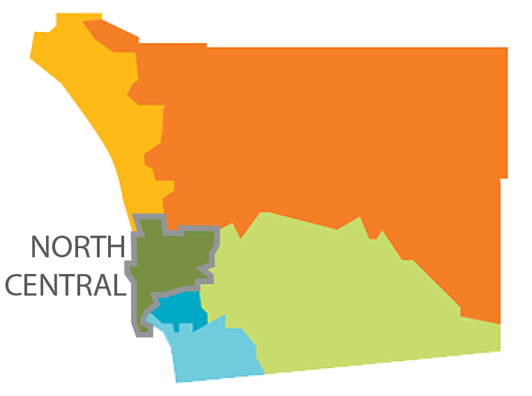 Map of North Central Region